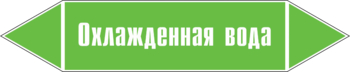 Маркировка трубопровода "охлажденная вода" (пленка, 507х105 мм) - Маркировка трубопроводов - Маркировки трубопроводов "ВОДА" - Магазин охраны труда ИЗО Стиль